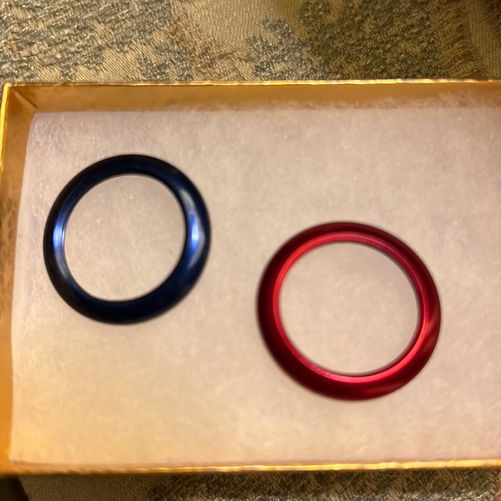 Gucci Bangle Watch Bezels -Metallic Red & Blue